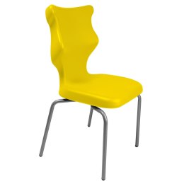 Ergonomiczne krzesło szkolne Spider rozmiar 6 żółty - dobre krzesło stacjonarne do biurka, ławki, szkoły, sali konferencyjnej dla dzieci i dla dorosłych 
