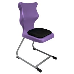Ergonomiczne krzesło szkolne C-line Soft rozmiar 3 fioletowy - dobre krzesło stacjonarne do biurka, ławki, szkoły, sali konferencyjnej dla dzieci i dla dorosłych 