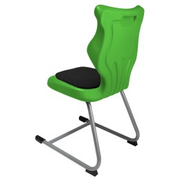 Ergonomiczne krzesło szkolne C-line Soft rozmiar 3 zielony - dobre krzesło stacjonarne do biurka, ławki, szkoły, sali konferencyjnej dla dzieci i dla dorosłych 