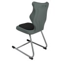 Ergonomiczne krzesło szkolne C-line Soft rozmiar 6 szary - dobre krzesło stacjonarne do biurka, ławki, szkoły, sali konferencyjnej dla dzieci i dla dorosłych Ergonomiczne krzesło szkolne C-line Soft rozmiar 6 szary - dobre krzesło stacjonarne do biurka, ławki, szkoły, sali konferencyjnej dla dzieci i dla dorosłych