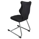Ergonomiczne krzesło szkolne C-line rozmiar 3 czarny - dobre krzesło stacjonarne do biurka, ławki, szkoły, sali konferencyjnej dla dzieci i dla dorosłych Ergonomiczne krzesło szkolne C-line rozmiar 3 czarny - dobre krzesło stacjonarne do biurka, ławki, szkoły, sali konferencyjnej dla dzieci i dla dorosłych