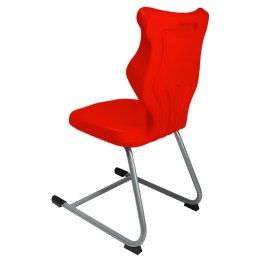 Ergonomiczne krzesło szkolne C-line rozmiar 3 czerwony - dobre krzesło stacjonarne do biurka, ławki, szkoły, sali konferencyjnej dla dzieci i dla dorosłych 