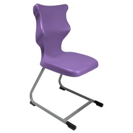 Ergonomiczne krzesło szkolne C-line rozmiar 3 fioletowy - dobre krzesło stacjonarne do biurka, ławki, szkoły, sali konferencyjnej dla dzieci i dla dorosłych 