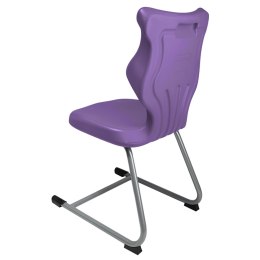 Ergonomiczne krzesło szkolne C-line rozmiar 3 fioletowy - dobre krzesło stacjonarne do biurka, ławki, szkoły, sali konferencyjnej dla dzieci i dla dorosłych 