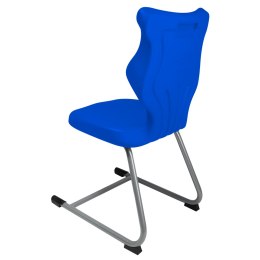 Ergonomiczne krzesło szkolne C-line rozmiar 3 niebieski - dobre krzesło stacjonarne do biurka, ławki, szkoły, sali konferencyjnej dla dzieci i dla dorosłych 