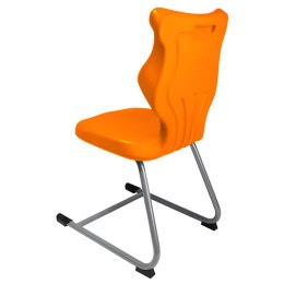 Ergonomiczne krzesło szkolne C-line rozmiar 3 pomarańczowy - dobre krzesło stacjonarne do biurka, ławki, szkoły, sali konferencyjnej dla dzieci i dla dorosłych 