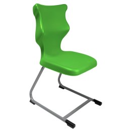 Ergonomiczne krzesło szkolne C-line rozmiar 3 zielony - dobre krzesło stacjonarne do biurka, ławki, szkoły, sali konferencyjnej dla dzieci i dla dorosłych 