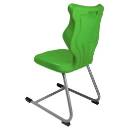 Ergonomiczne krzesło szkolne C-line rozmiar 3 zielony - dobre krzesło stacjonarne do biurka, ławki, szkoły, sali konferencyjnej dla dzieci i dla dorosłych 