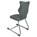Ergonomiczne krzesło szkolne C-line rozmiar 4 szary - dobre krzesło stacjonarne do biurka, ławki, szkoły, sali konferencyjnej dla dzieci i dla dorosłych Ergonomiczne krzesło szkolne C-line rozmiar 4 szary - dobre krzesło stacjonarne do biurka, ławki, szkoły, sali konferencyjnej dla dzieci i dla dorosłych