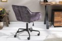 Invicta Interior INVICTA krzesło biurkowe TURIN - fotel ciemnoszary aksamit, metal Invicta Interior INVICTA krzesło biurkowe TURIN - fotel ciemnoszary aksamit, metal