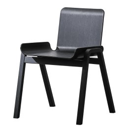 King Home Krzesło FRANCO czarne - możliwość sztaplowania