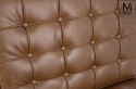 Modesto Design MODESTO fotel BARCELON VINTAGE PU - brązowa ekoskóra, stal polerowana - mini sofa pikowana Modesto Design MODESTO fotel BARCELON VINTAGE PU - brązowa ekoskóra, stal polerowana - mini sofa pikowana