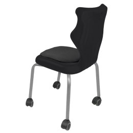 Ergonomiczne krzesło szkolne Spider Move Soft rozmiar 3 czarny - dobre krzesło stacjonarne do biurka, ławki, szkoły, sali konferencyjnej dla dzieci i dla dorosłych 