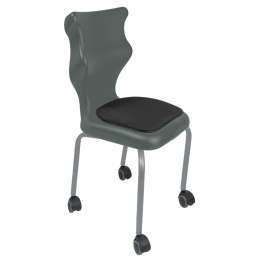 Ergonomiczne krzesło szkolne Spider Move Soft rozmiar 3 szary - dobre krzesło stacjonarne do biurka, ławki, szkoły, sali konferencyjnej dla dzieci i dla dorosłych 