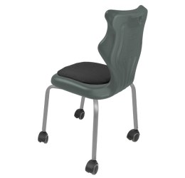 Ergonomiczne krzesło szkolne Spider Move Soft rozmiar 4 szary - dobre krzesło stacjonarne do biurka, ławki, szkoły, sali konferencyjnej dla dzieci i dla dorosłych 