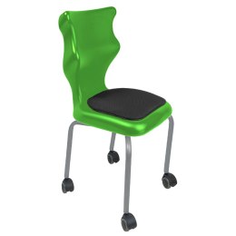 Ergonomiczne krzesło szkolne Spider Move Soft rozmiar 4 zielony - dobre krzesło stacjonarne do biurka, ławki, szkoły, sali konferencyjnej dla dzieci i dla dorosłych 