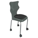 Ergonomiczne krzesło szkolne Spider Move Soft rozmiar 5 szary - dobre krzesło stacjonarne do biurka, ławki, szkoły, sali konferencyjnej dla dzieci i dla dorosłych Ergonomiczne krzesło szkolne Spider Move Soft rozmiar 5 szary - dobre krzesło stacjonarne do biurka, ławki, szkoły, sali konferencyjnej dla dzieci i dla dorosłych