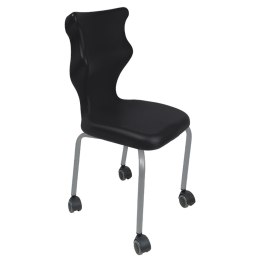 Ergonomiczne krzesło szkolne Spider Move rozmiar 6 czarny - dobre krzesło stacjonarne do biurka, ławki, szkoły, sali konferencyjnej dla dzieci i dla dorosłych 