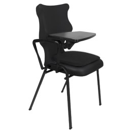 Ergonomiczne krzesło szkolne Student Plus Soft rozmiar 6 czarny - dobre krzesło stacjonarne do biurka, ławki, szkoły, sali konferencyjnej dla dzieci i dla dorosłych 