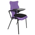 Ergonomiczne krzesło szkolne Student Plus Soft rozmiar 6 fioletowy - dobre krzesło stacjonarne do biurka, ławki, szkoły, sali konferencyjnej dla dzieci i dla dorosłych 