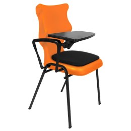 Ergonomiczne krzesło szkolne Student Plus Soft rozmiar 6 pomarańczowy - dobre krzesło stacjonarne do biurka, ławki, szkoły, sali konferencyjnej dla dzieci i dla dorosłych 