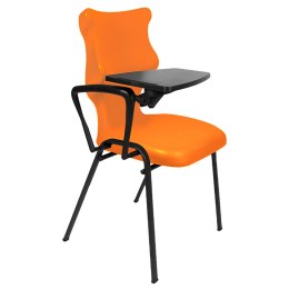 Ergonomiczne krzesło szkolne Student Plus rozmiar 6 pomarańczowy - dobre krzesło stacjonarne do biurka, ławki, szkoły, sali konferencyjnej dla dzieci i dla dorosłych 