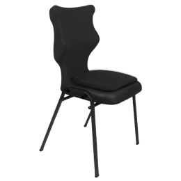 Ergonomiczne krzesło szkolne Student Soft rozmiar 6 czarny - dobre krzesło stacjonarne do biurka, ławki, szkoły, sali konferencyjnej dla dzieci i dla dorosłych 