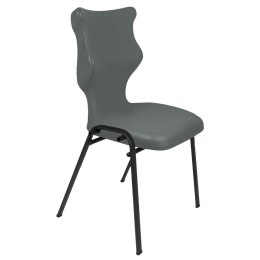 Ergonomiczne krzesło szkolne Student rozmiar 6 szary - dobre krzesło stacjonarne do biurka, ławki, szkoły, sali konferencyjnej dla dzieci i dla dorosłych 