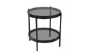 ACTONA Stolik Bayonne Glass/black small, szklany, stelaż metalowy malowany proszkowo ACTONA Stolik Bayonne Glass/black small, szklany, stelaż metalowy malowany proszkowo
