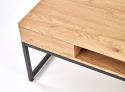 Halmar ława ADELLE MDF okleinowany dąb złoty / stal malowana czarny 110x60 Halmar ława ADELLE MDF okleinowany dąb złoty / stal malowana czarny 110x60