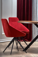 Halmar stół owalny LOCARNO blat MDF okleinowany - orzechowy, noga stal malowana - czarny 170x90 Halmar stół owalny LOCARNO blat MDF okleinowany - orzechowy, noga stal malowana - czarny 170x90
