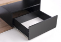 Halmar ława z szufladą PANTERA płyta okleinowana kolor dąb wotan/czarny 110x60