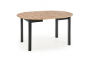 Halmar stół RINGO blat MDF okleinowany dąb artisan, nogi - czarny (102-142x102x76 cm) Halmar stół RINGO blat MDF okleinowany dąb artisan, nogi - czarny (102-142x102x76 cm)