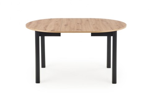 Halmar stół RINGO blat MDF okleinowany dąb artisan, nogi - czarny (102-142x102x76 cm) Halmar stół RINGO blat MDF okleinowany dąb artisan, nogi - czarny (102-142x102x76 cm)