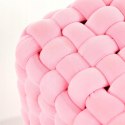 PUFA KWADRATOWA RUBIK TAPICERKA jasny RÓŻOWY - TKANINA Halmar PUFA KWADRATOWA RUBIK TAPICERKA jasny RÓŻOWY - TKANINA Halmar