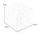 PUFA KWADRATOWA RUBIK TAPICERKA jasny RÓŻOWY - TKANINA Halmar PUFA KWADRATOWA RUBIK TAPICERKA jasny RÓŻOWY - TKANINA Halmar
