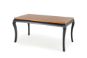 Halmar WINDSOR stół rozkładany 160-240x90x76 cm, płyta fornirowana obrzeża lite drewno ciemny dąb/nogi czarny lite drewno bukowe Halmar WINDSOR stół rozkładany 160-240x90x76 cm, płyta fornirowana obrzeża lite drewno ciemny dąb/nogi czarny lite drewno bukowe