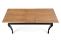 Halmar WINDSOR stół rozkładany 160-240x90x76 cm, płyta fornirowana obrzeża lite drewno ciemny dąb/nogi czarny lite drewno bukowe Halmar WINDSOR stół rozkładany 160-240x90x76 cm, płyta fornirowana obrzeża lite drewno ciemny dąb/nogi czarny lite drewno bukowe