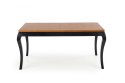 Halmar WINDSOR stół rozkładany 160-240x90x76 cm, płyta fornirowana obrzeża lite drewno ciemny dąb/nogi czarny lite drewno bukowe Halmar WINDSOR stół rozkładany 160-240x90x76 cm, płyta fornirowana obrzeża lite drewno ciemny dąb/nogi czarny lite drewno bukowe