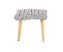 Halmar taboret YETI tkanina popielaty, lite drewno naturalny 37x27x35 Halmar taboret YETI tkanina popielaty, lite drewno naturalny 37x27x35