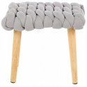 Halmar taboret YETI tkanina popielaty, lite drewno naturalny 37x27x35 Halmar taboret YETI tkanina popielaty, lite drewno naturalny 37x27x35