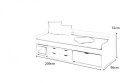 Halmar łóżko FLORO 2 białe, lite drewno, MDF lakierowany 90x200 Halmar łóżko FLORO 2 białe, lite drewno, MDF lakierowany 90x200