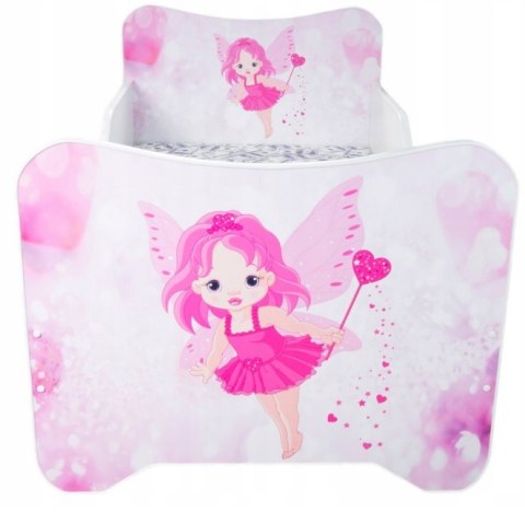 Halmar łóżko HAPPY FAIRY biało / różowe z materacem, płyta laminowana obrzeża miękkie PVC dla dziewczynki Halmar łóżko HAPPY FAIRY biało / różowe z materacem, płyta laminowana obrzeża miękkie PVC dla dziewczynki