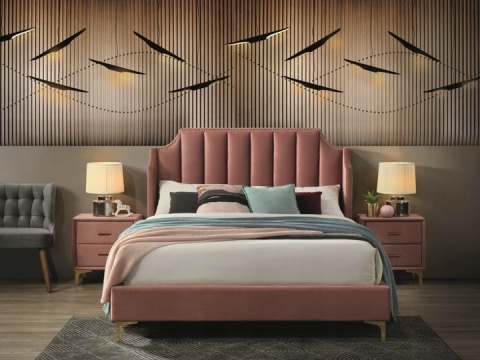 SIGNAL ŁÓŻKO MONAKO VELVET 160x200 KOLOR ANT.RÓŻ/ZŁOTY TAPICERKA BLUVEL 52 SIGNAL ŁÓŻKO MONAKO VELVET 160x200 KOLOR ANT.RÓŻ/ZŁOTY TAPICERKA BLUVEL 52