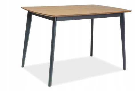 SIGNAL STÓŁ VITRO MDF+OKLEINA NATURALNA DĄB/ DREWNO GRAFIT 120X75 SIGNAL STÓŁ VITRO MDF+OKLEINA NATURALNA DĄB/ DREWNO GRAFIT 120X75