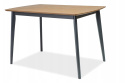 SIGNAL STÓŁ VITRO MDF+OKLEINA NATURALNA DĄB/ DREWNO GRAFIT 120X75 SIGNAL STÓŁ VITRO MDF+OKLEINA NATURALNA DĄB/ DREWNO GRAFIT 120X75