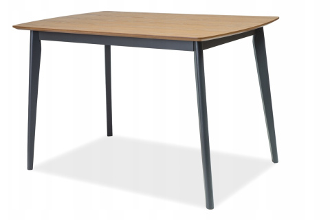 SIGNAL STÓŁ VITRO MDF+OKLEINA NATURALNA DĄB/ DREWNO GRAFIT 120X75 SIGNAL STÓŁ VITRO MDF+OKLEINA NATURALNA DĄB/ DREWNO GRAFIT 120X75