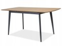 SIGNAL STÓŁ VITRO II MDF+OKLEINA NAT. DĄB/ DREWNO GRAFIT 120(160)X80 SIGNAL STÓŁ VITRO II MDF+OKLEINA NAT. DĄB/ DREWNO GRAFIT 120(160)X80