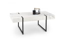 Halmar ława prostokątna BLANCA MDF okleinowany biały marmur , stal malowana czarny 110x60 Halmar ława prostokątna BLANCA MDF okleinowany biały marmur , stal malowana czarny 110x60