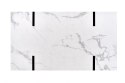 Halmar ława prostokątna BLANCA MDF okleinowany biały marmur , stal malowana czarny 110x60 Halmar ława prostokątna BLANCA MDF okleinowany biały marmur , stal malowana czarny 110x60